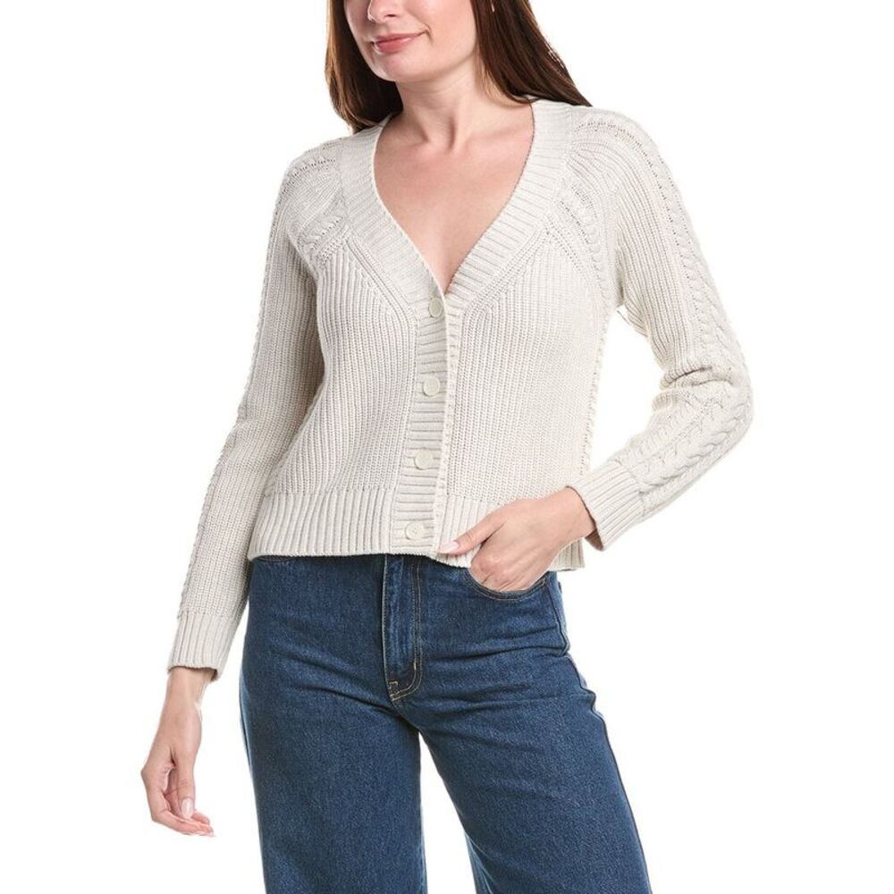 &Isla Womens  Frida Cable Cardigan, Brown